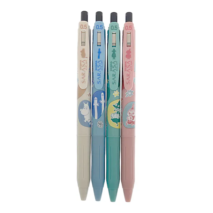 ゼブラ 限定サラサクリップ 0.5mm ムーミン ブラック 4本入