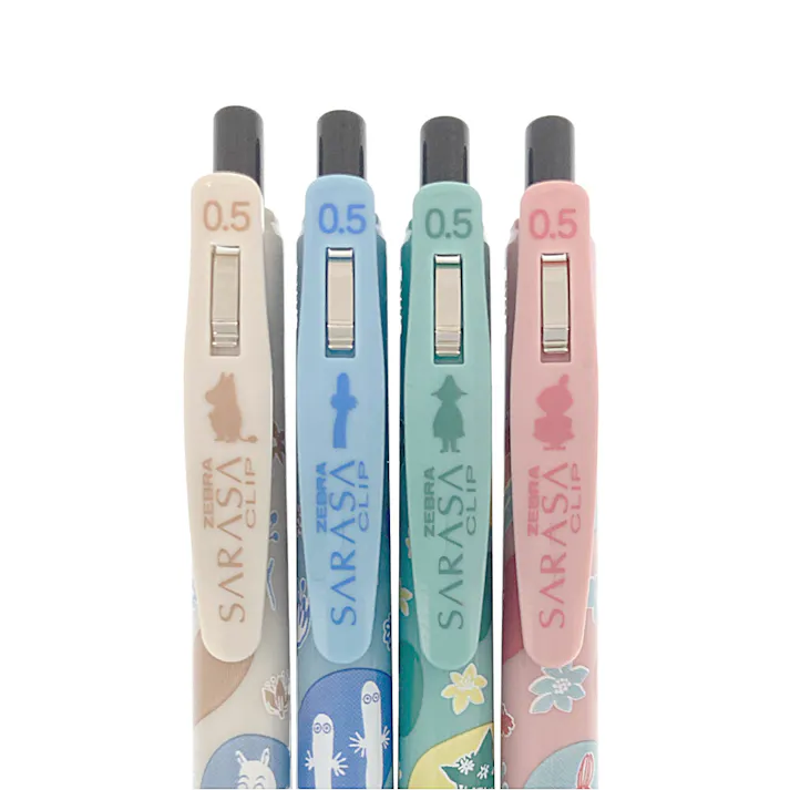 ゼブラ 限定サラサクリップ 0.5mm ムーミン ブラック 4本入