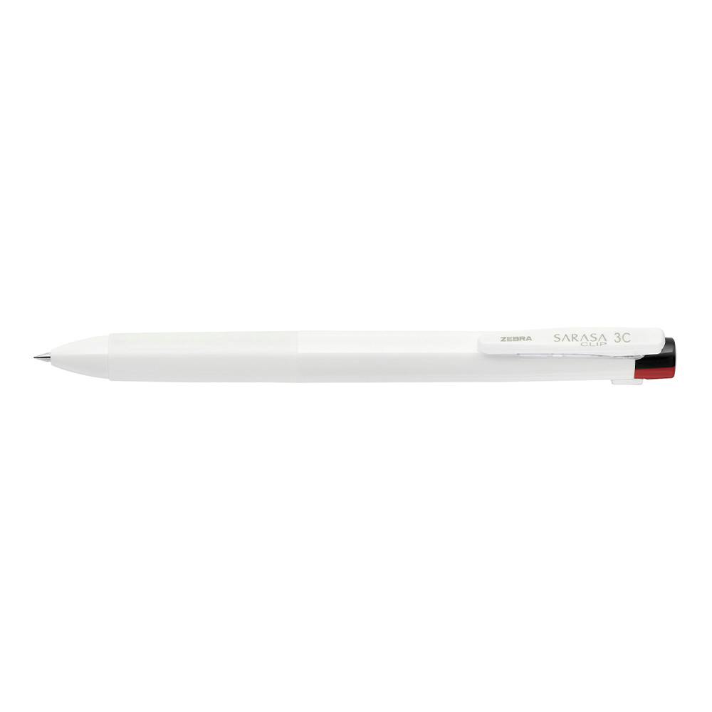 さら 3 ゼブラ 3色ボールペン サラサクリップ3C 0.5mm 白 | 文房具・事務用品