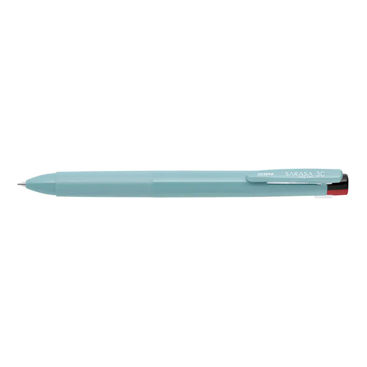 ゼブラ 3色ボールペン サラサクリップ3C 0.4mm ミストブルー