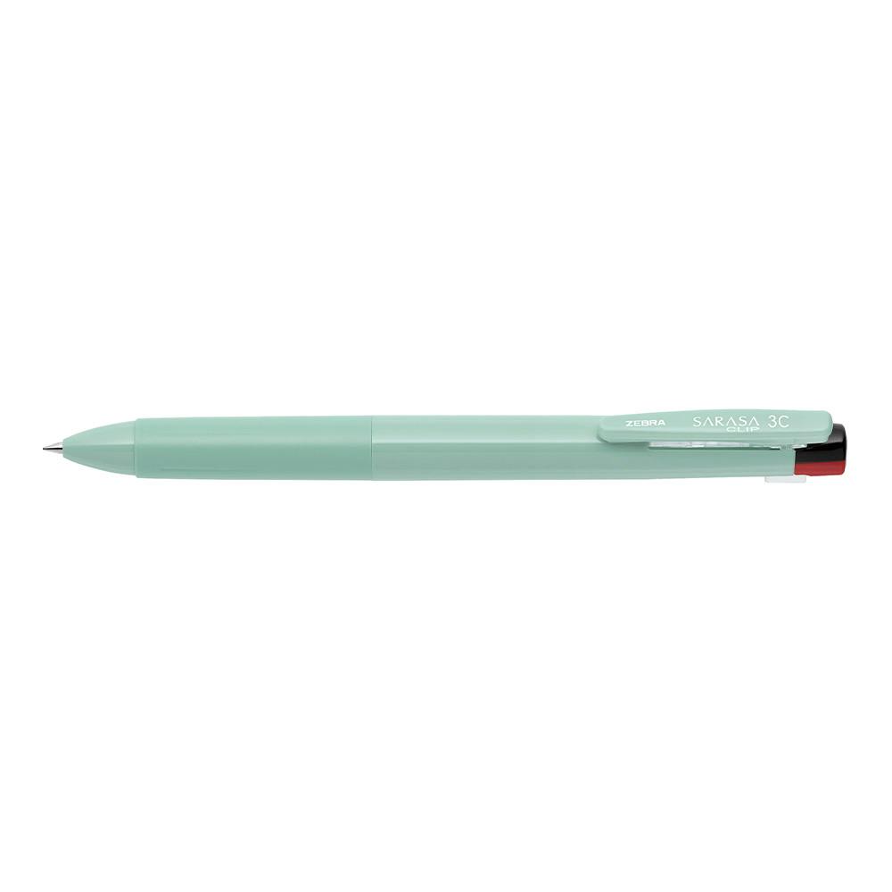 ゼブラ 3色ボールペン サラサクリップ3C 0.4mm モスグリーン | 文房具