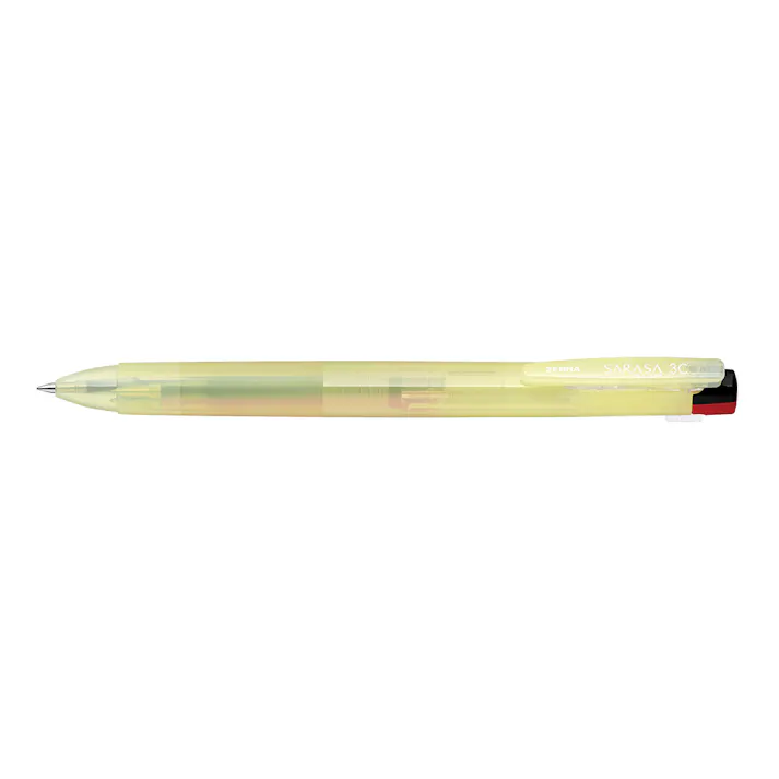 ゼブラ 3色ボールペン 数量限定 サラサクリップ 3C 0.5mm クリアイエロー