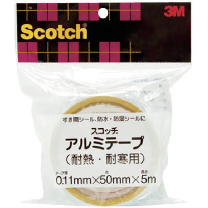 【CAINZ-DASH】スリーエム ジャパンホームインプルーブメント販売部 スコッチ アルミテープ 耐熱・耐寒用 50mm×5m KAL-50【別送品】