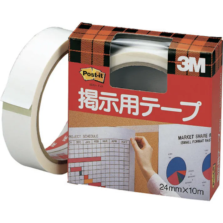 【CAINZ-DASH】スリーエム ジャパン文具・オフィス事業部 ポスト・イット 掲示用テープ 24mmX10m 561W【別送品】