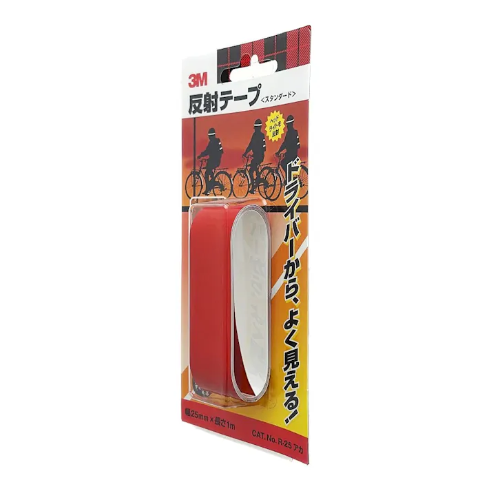 3M スコッチライト 反射テープ スタンダード 赤 R25 RED 幅25mm×長さ1m
