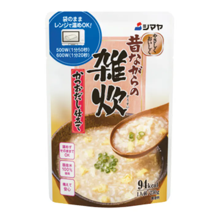 シマヤ 昔ながらの雑炊 かつおだし仕立て 230g