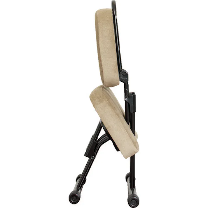 【CAINZ-DASH】ルネセイコウ 作業チェア セブンポーズチェア ホワイト/グレー 440×260~670×450~800mm SPC-14W/09【別送品】