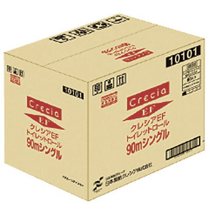 【CAINZ-DASH】日本製紙クレシア トイレットペーパー　ＥＦトイレットロール　９０ｍシングル 10101【別送品】
