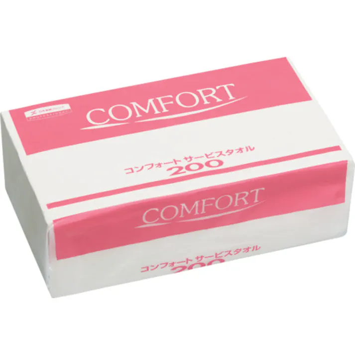 【CAINZ-DASH】日本製紙クレシア コンフォートタオル200 37105【別送品】