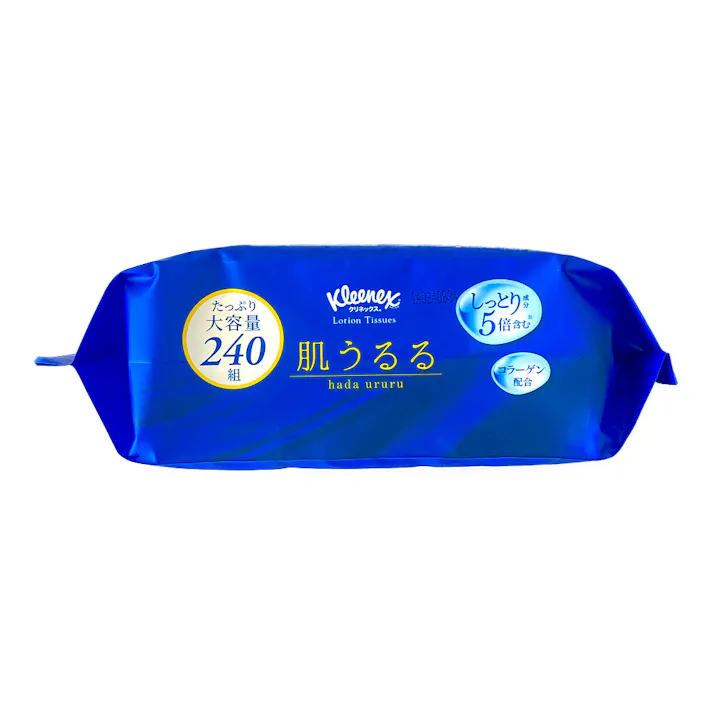 日本製紙クレシア クリネックス ティシュー ローション 肌うるる ソフトパック 240組