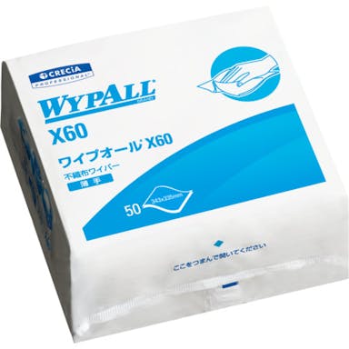 【CAINZ-DASH】日本製紙クレシア ワイプオールＸ６０　４つ折り 60563【別送品】