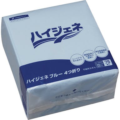 【CAINZ-DASH】日本製紙クレシア ハイジェネ　ブルー　４つ折り 62110【別送品】
