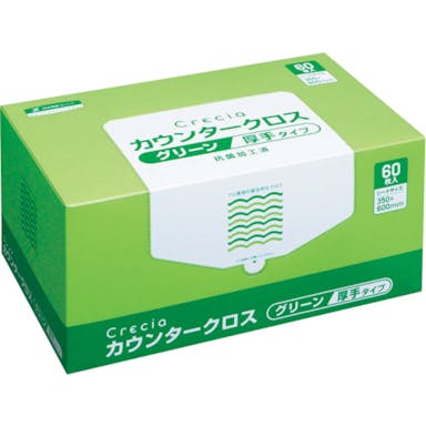 【CAINZ-DASH】日本製紙クレシア カウンタークロス　厚手タイプ　グリーン 65312【別送品】