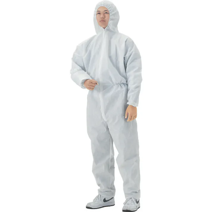 【CAINZ-DASH】日本製紙クレシア クリーンガードCX ツナギ服 Lサイズ 68210 【1着】 68210-1P【別送品】