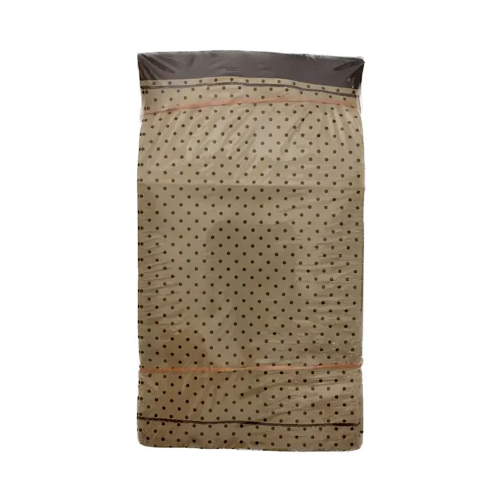 HEIKO 角底袋 ピンドット ブラウン 100枚入