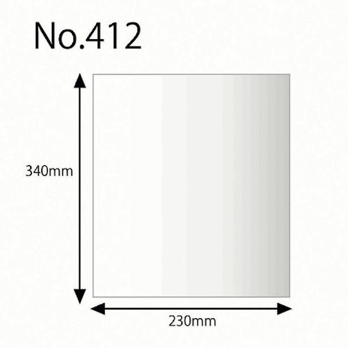 【CAINZ-DASH】シモジマ ポリ規格袋　ヘイコーポリ　Ｎｏ．４１２　紐なし　１００枚入り 006618200【別送品】