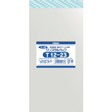 【CAINZ-DASH】シモジマ ＯＰＰ袋　テープ付き　クリスタルパック　Ｔ１２－２３　１００枚入り 6741600 T12-23【別送品】