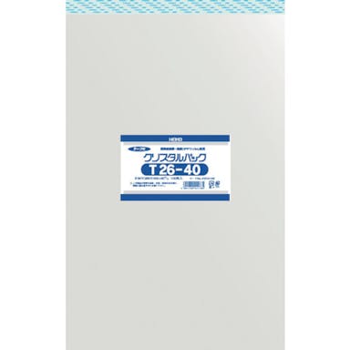 【CAINZ-DASH】シモジマ ＯＰＰ袋　テープ付き　クリスタルパック　Ｔ２６－４０　１００枚入り 6741100 T26-40【別送品】