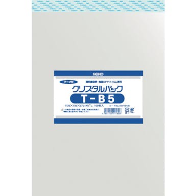 【CAINZ-DASH】シモジマ ＯＰＰ袋　テープ付き　クリスタルパック　Ｔ－Ｂ５　１００枚入り 6743100 T19.5-27【別送品】