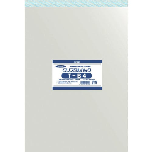 CAINZ-DASH】シモジマ ＯＰＰ袋 テープ付き クリスタルパック Ｔ－Ｂ４