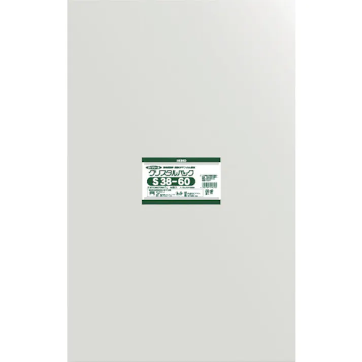【CAINZ-DASH】シモジマ OPP袋 テープなし クリスタルパック S38-60 50枚入り 6749300 S38-60【別送品】