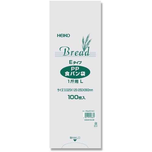 シモジマ PP食パン袋 1斤用 L Eタイプ 100枚入り 006721412 ポリ袋 シモジマ PP食パン袋 1斤用 L Eタイプ 100枚入り 006721412 ポリ袋