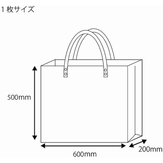 【CAINZ-DASH】シモジマ 透明バッグ　特大　５枚入り 006464040【別送品】