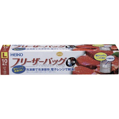 【CAINZ-DASH】シモジマ フリーザーバッグ　Ｌ　１０枚入り【別送品】