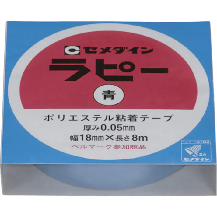 【CAINZ-DASH】セメダイン ラピー 18mm×8m/箱 青 (キラキラテープ) TP-256 TP-256【別送品】