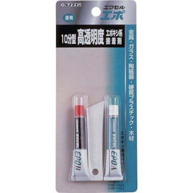 【CAINZ-DASH】セメダイン エクセルエポ　１５ｇセット／ブリスター（１０分型・高透明度タイプ）　ＣＡ－１２１【別送品】