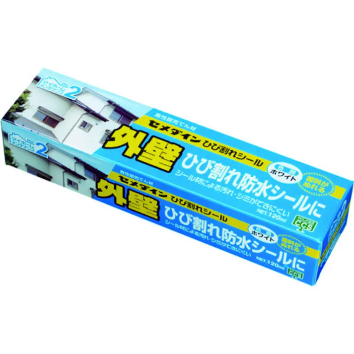 セメダイン ひび割れシール 外壁ひび割れ防水シール ホワイト SX-012 120ml