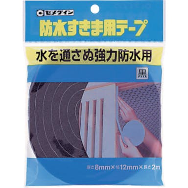 【CAINZ-DASH】セメダイン 防水すきま用テープ　８ｍｍ×１２ｍｍ×２ｍ／袋　黒　ＴＰ－２５２ TP-252【別送品】