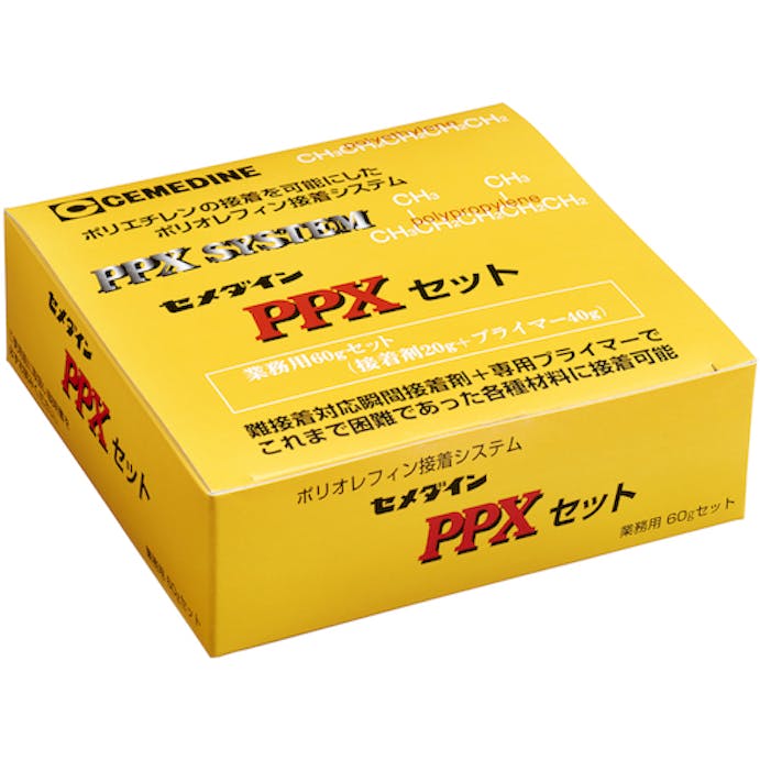 【CAINZ-DASH】セメダイン ＰＰＸセット　６０ｇセット（基材２０ｇ＋プライマー４０ｇ）（業務用）（ポリオレフィン・難接着剤用瞬間接着剤）　ＡＣ－１１０ AC-110【別送品】