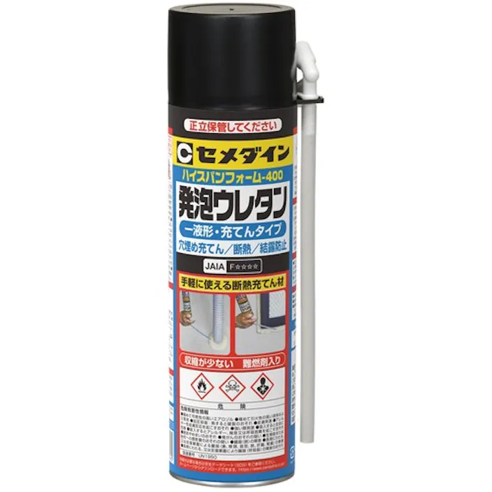 【CAINZ-DASH】セメダイン ハイスパンフォーム-400 410ml (発泡ウレタンフォーム) SE-118 SE-118【別送品】