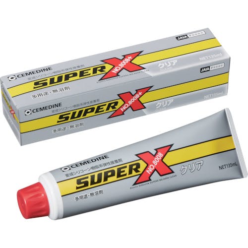 セメダイン スーパーX8008+ クリア(工業用) 135ml AXー250 AX-250 接着剤1液タイプ
