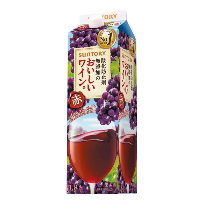 酸化防止剤無添加のおいしいワイン。 赤 1800ml【別送品】