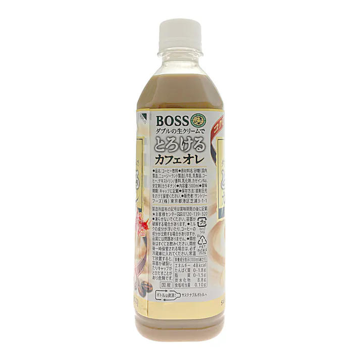 ボス とろけるカフェオレ 500ml