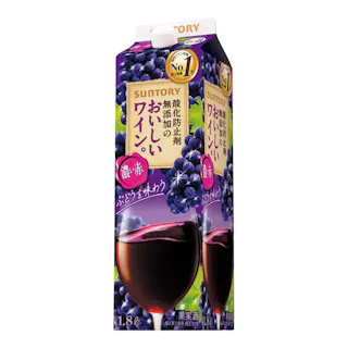 酸化防止剤無添加のおいしいワイン。 濃い赤 1800ml【別送品】