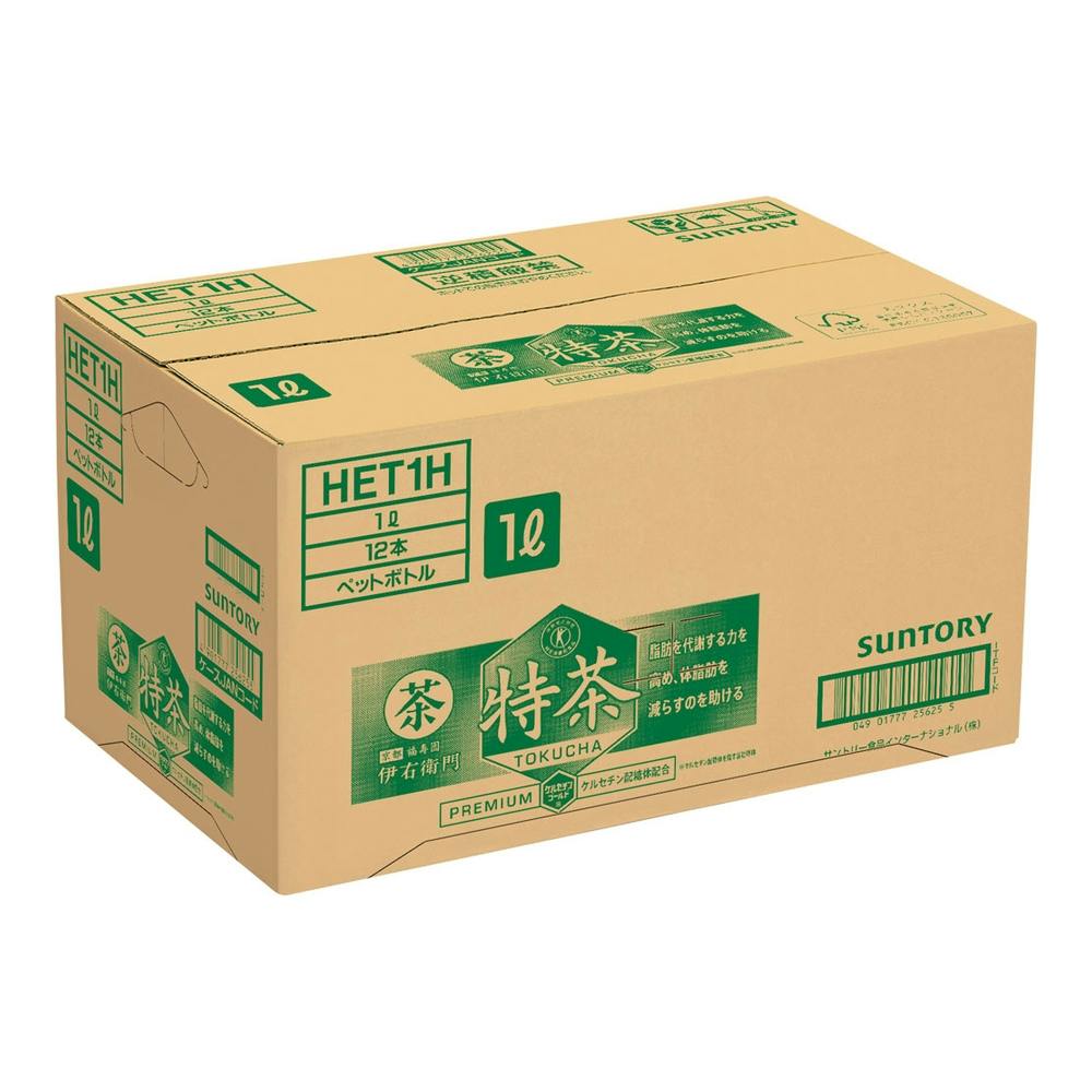 ケース販売】サントリー緑茶 伊右衛門 特茶 1L×12本 | 飲料・水