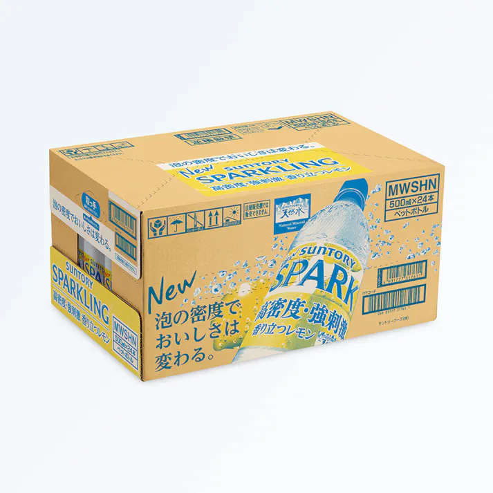 【ケース販売】サントリー 天然水 スパークリングレモン 500ml×24本