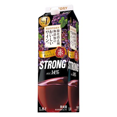 酸化防止剤無添加のおいしいワイン。 ストロング 赤 1800ml【別送品】