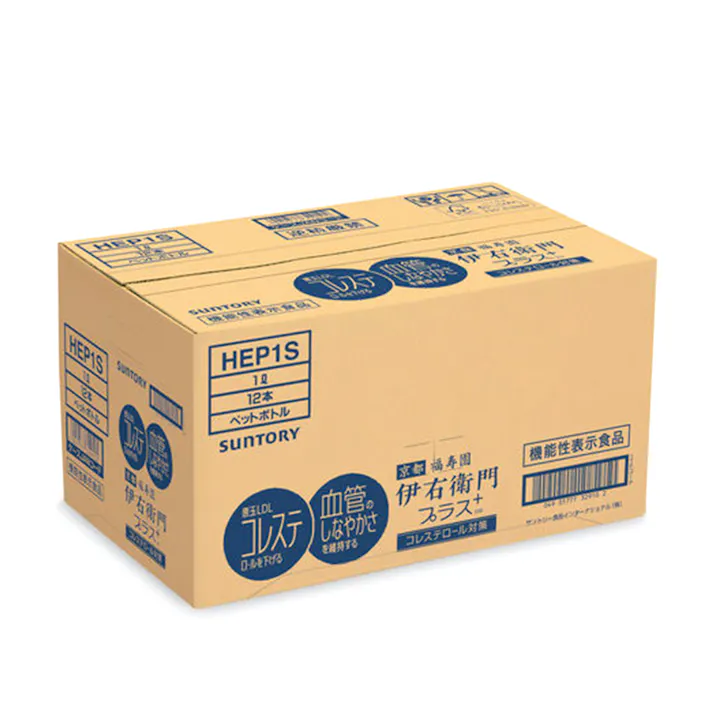 【ケース販売】サントリー 伊右衛門プラス コレステロール対策 1L×12本