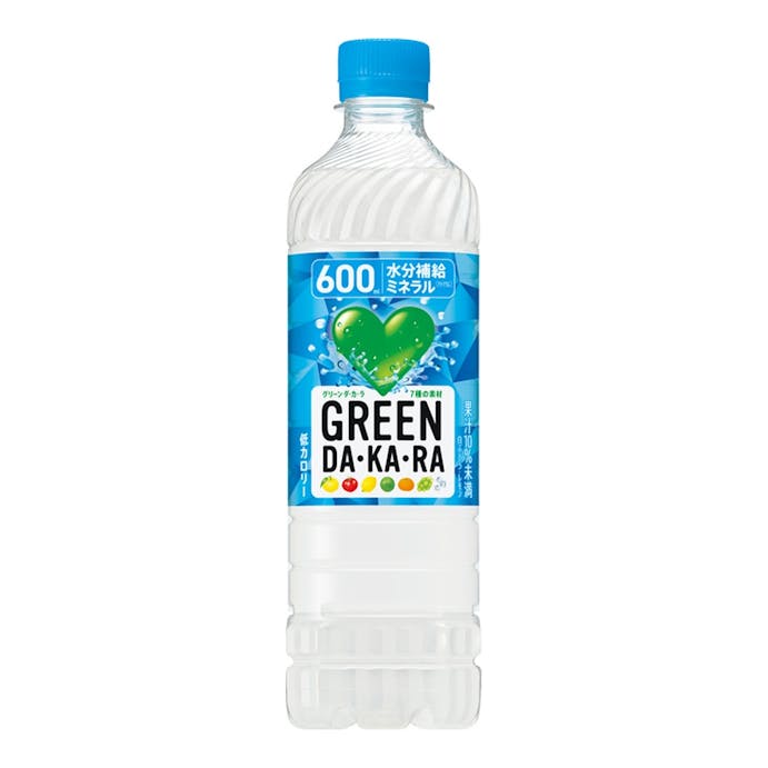 【ケース販売】サントリー GREEN DA・KA・RA 600ml×24本