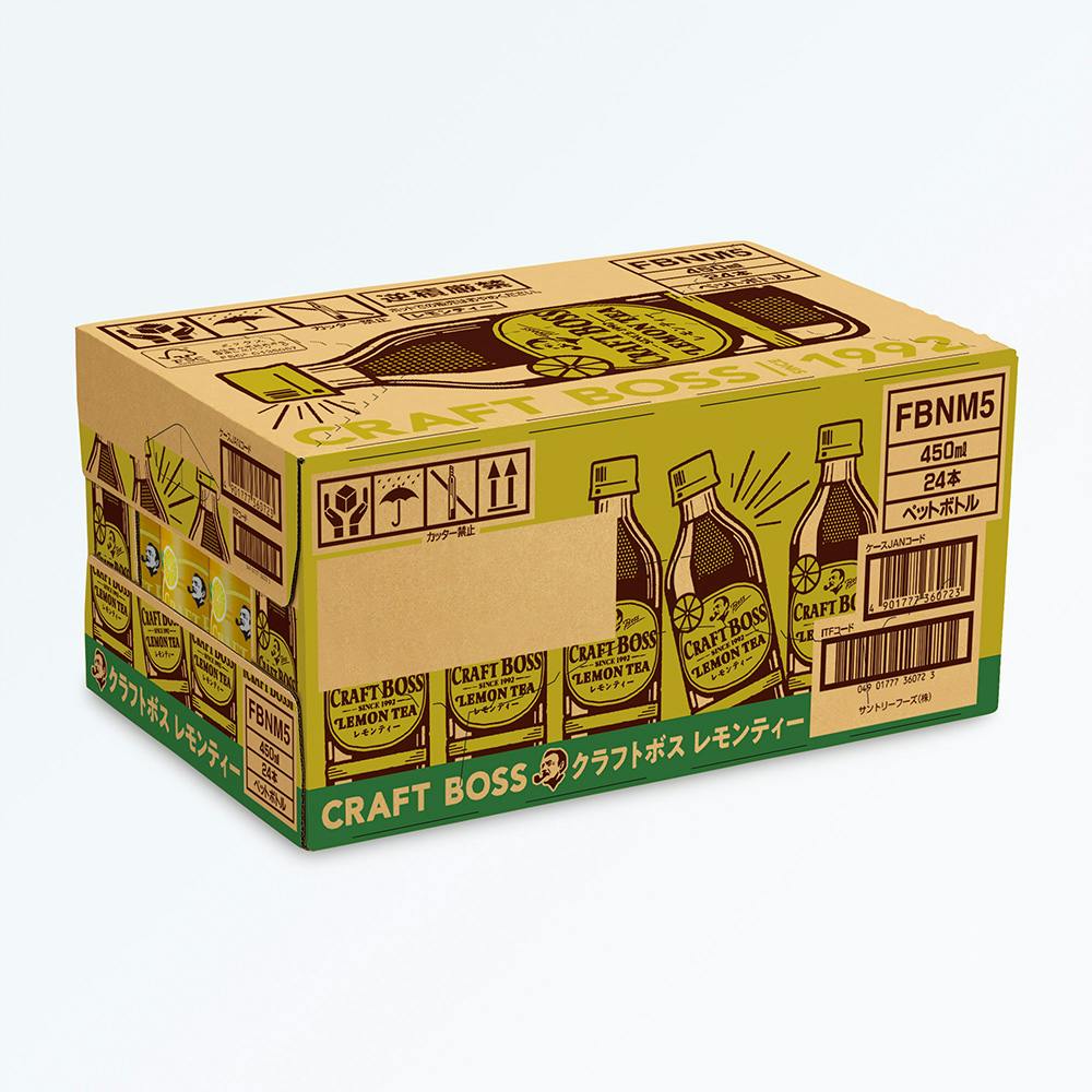 ケース販売】サントリー クラフトボス レモンティー 450ml×24本