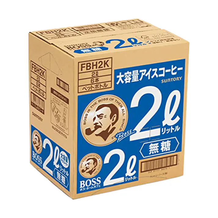 【ケース販売】サントリー ボス ホームカフェ 無糖 2L×6本
