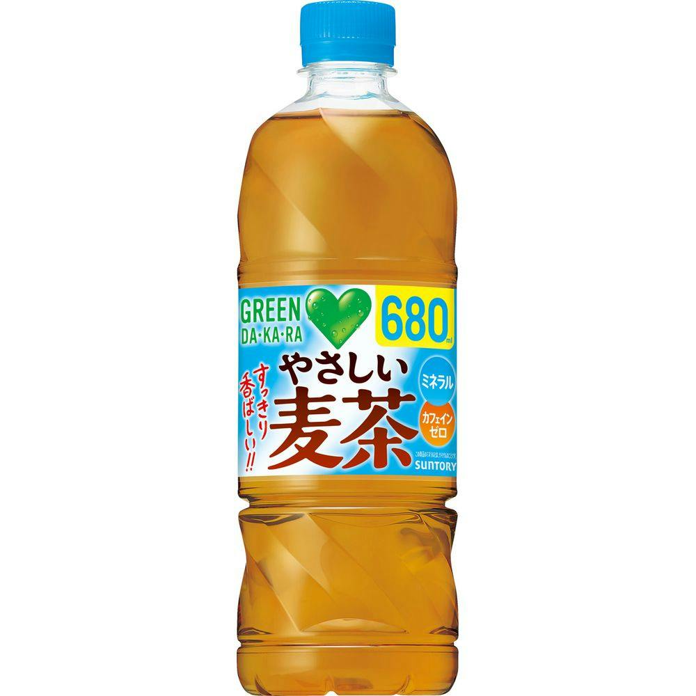 ケース販売】サントリー GREEN DA・KA・RA やさしい麦茶 680ml×24本