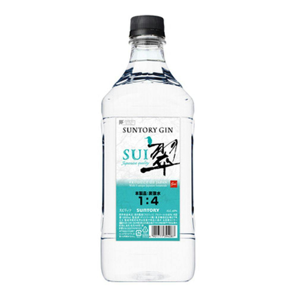サントリー ジャパニーズジン 翠(SUI) 1.8Lペット【別送品