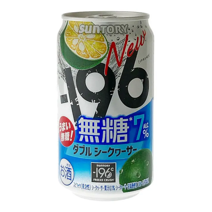-196無糖 ダブルシークワーサー ALC.7% 350ml×1本