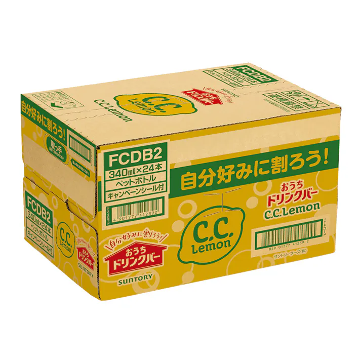 【ケース販売】おうちドリンクバー C.C.レモン 340ml×24本