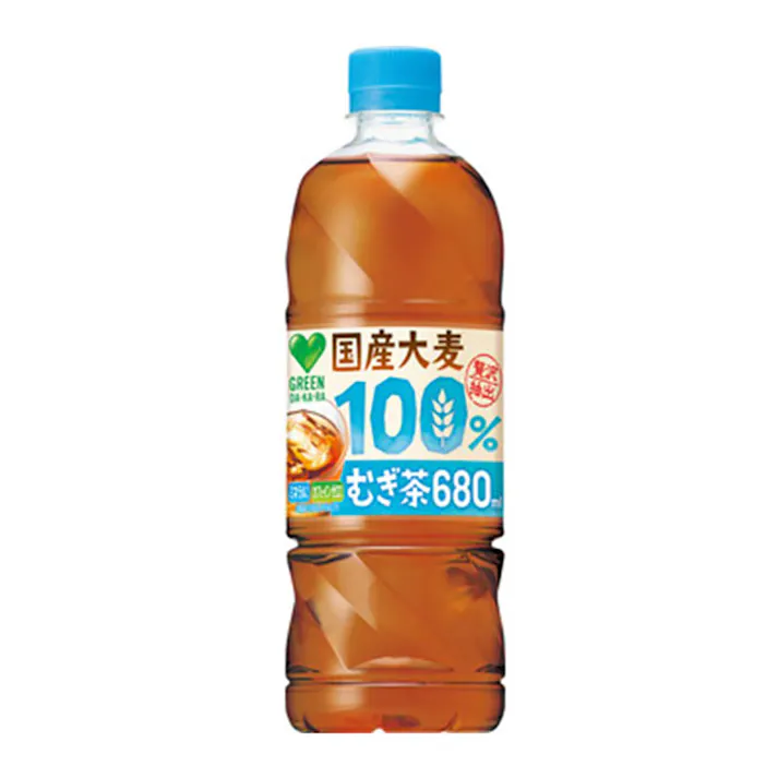 【ケース販売】グリーンダカラ 国産大麦100%むぎ茶 680ml×24本